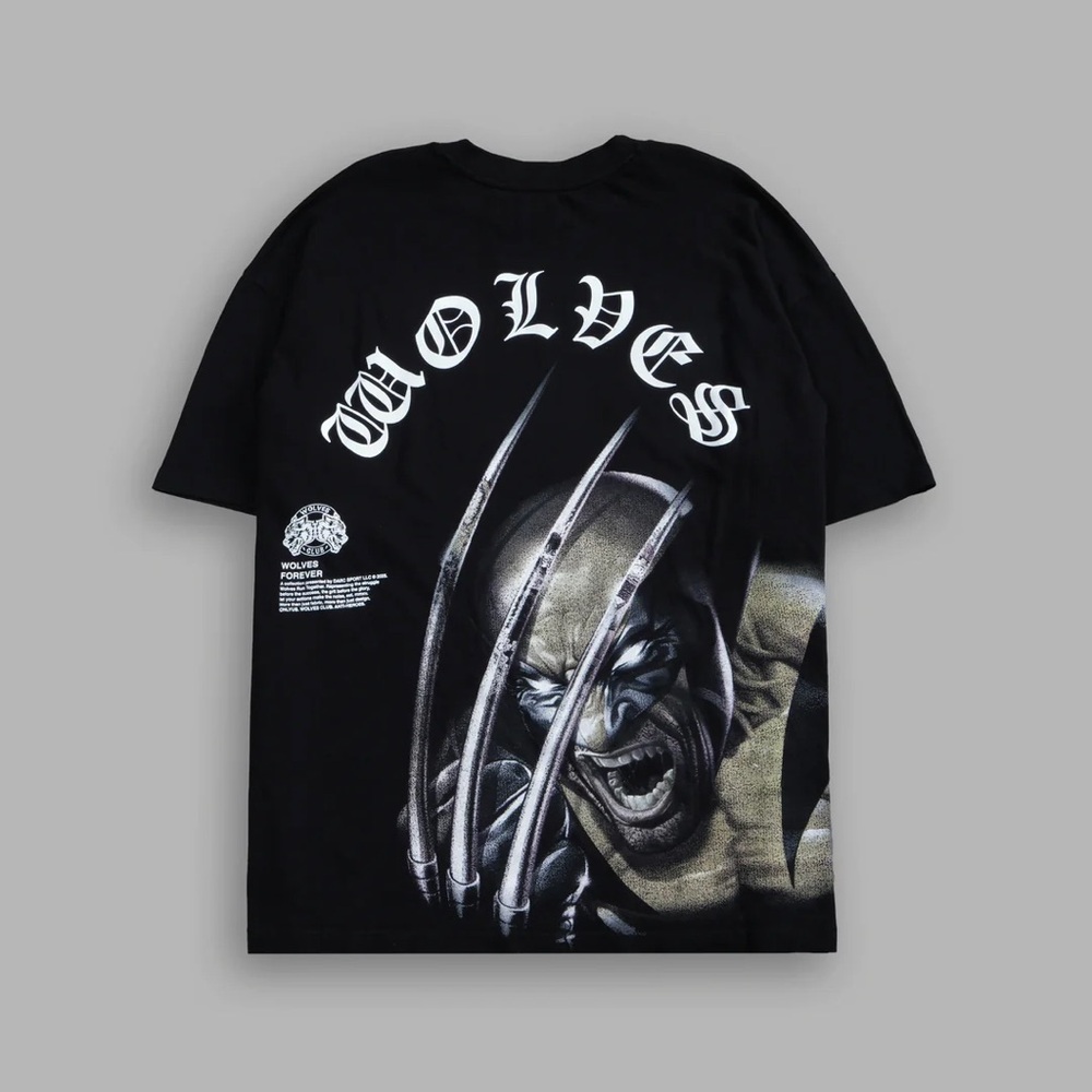 WOLVERINE CHOPPER "PREMIUM"
OVERSIZED TEE IN BLACKI
